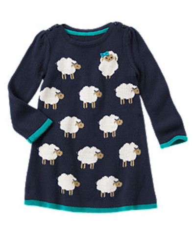 Save $17.36 Off Girls' Sheep Sweater Dress